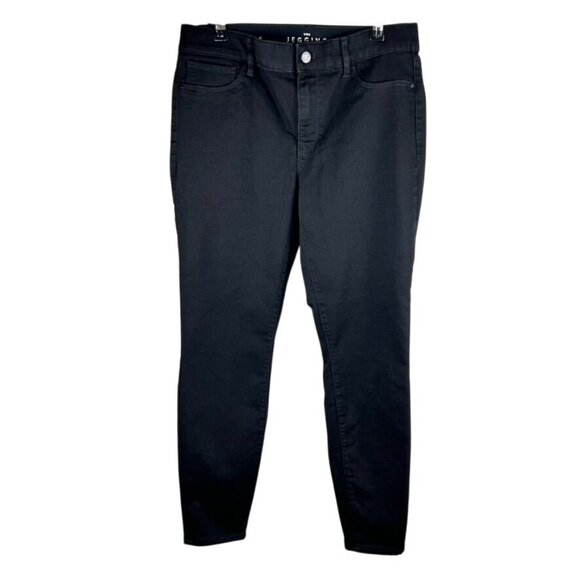 WHBM Mid-Rise The Jegging Black Stretchy Pants Size 10 Flattering Jeggings - Picture 1 of 14